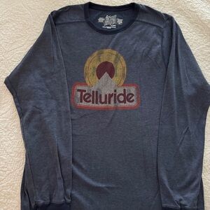 Telluride Graphic Navy Long Sleeve Tee